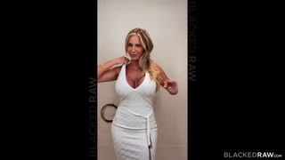 Ainslee Divine white dress tease hardcore porn