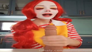 Youraldora McDonald cosplay dildo solo sex video