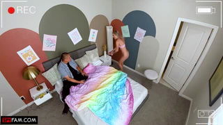 Thea Summers pink lingerie tease xxx video for adults