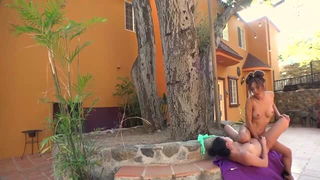 Ayumi Anime outdoor scissoring adult video