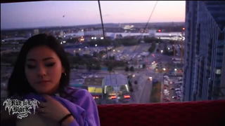 Rae Lil Black cable car blowjob adult sex scene