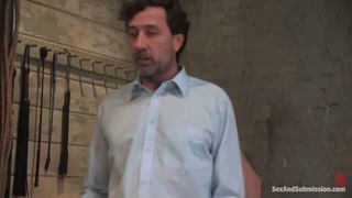 Steve Holmes in BDSM dungeon xxx video