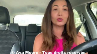Ava Moore driving in pink top xxx video for adults