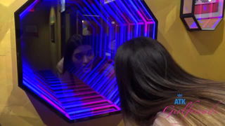 Aubry Babcock mirror tease sex video