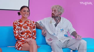 Lena The Plug and Lamar Gatz couch interview porn