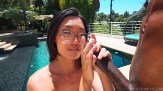 Lucy Mochi poolside anal xxx video