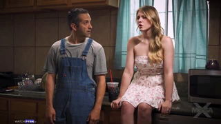 Melody Marks kitchen seduction porn scene