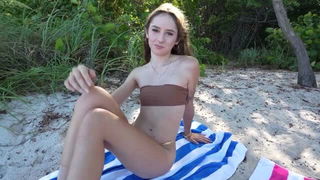 Daisy Fox bikini beach tease hardcore porn
