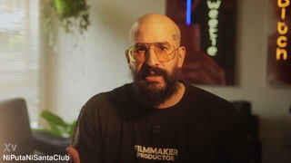 Tattooed bald beard teaser porn video