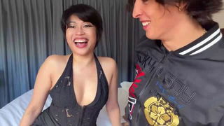 Salome Salvi black dress tease porn video