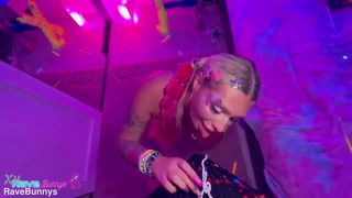 Chanel Luxx red outfit pounding adult sex scene