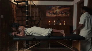 Resmi R Nair massage table porn scene